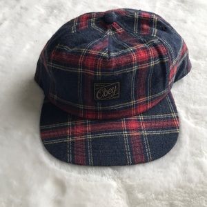 Obey Plaid Print Hat O/S